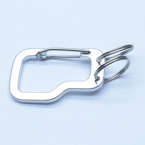 Mousqueton de porte à fil plat avec 2 porte-clés de 2.5mm pour les événements promotionnels et les cadeaux - Product Image 6