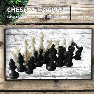 Piezas <span class=keywords><strong>de</strong></span> <span class=keywords><strong>Ajedrez</strong></span> <span class=keywords><strong>de</strong></span> Plástico Personalizadas y Tablero con Impresión <span class=keywords><strong>de</strong></span> Logotipo - Product Image 2