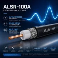 Câble coaxial ELESUN ALSR-100A haute performance à faible perte 50 ohms avec conducteur en cuivre massif, pour antennes, GPS et routeurs