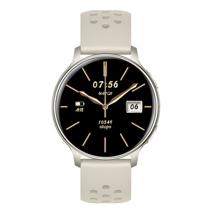 สมาร์ทวอทช์ HT43 รุ่นใหม่สำหรับผู้หญิง <span class=keywords><strong>พ</strong></span>ร้อม GPS หน้าจอ AMOLED สายซิลิโคน ฟังก์ชั่นติดตามสุขภา<span class=keywords><strong>พ</strong></span> ติดตามการนอนหลับ ระบุตำแหน่ง ติดตามการออกกำลังกาย รองรับการโทร และมีเข็มทิศ - Product Image 3