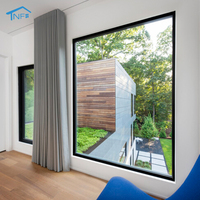 Ventanas de Baño Modernas NF AS2047, Fijas, de Aluminio, Doble Vidrio, Insonorizadas y de Eficiencia Energética
