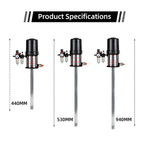 Aanpasbare Hogedruk Lucht Pneumatische Lucht Bediende Olie Vetpomp Verlengen Boterkop - Product Image 4