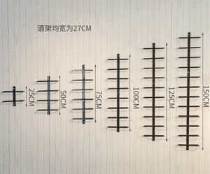Hiện đại 9 chai treo tường giá rượu kim loại treo khăn Rack cho văn phòng nhà phòng ngủ phòng khách và phòng tắm sử dụng - Product Image 2