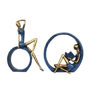 Escultura Humana para Escaleras, Diseño Moderno, Escultura Humana para Mesa, Diseño Abstracto Moderno para Decoración del Hogar, Decoración Metálica para el Hogar - Product Image 1