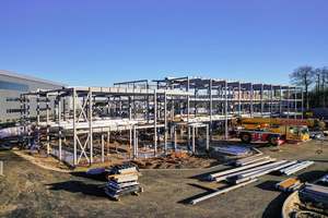 Khung chính của khách sạn hạ cánh theo phong cách hiện đại đã hoàn tất xưởng Xây Dựng Văn phòng Kết Cấu Thép hiện đại - Product Image 5