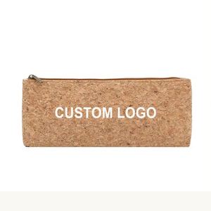 Bolsa de Almacenamiento de Cosméticos Ecológica de Madera, Tela y Corcho con Cierre y Logotipo Personalizado, Regalo Promocional - Product Image 1