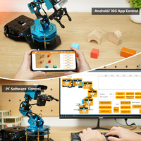 Brazo de robot de visión 3D Hiwonder ArmPi Ultra ROS2, con modelos de lenguaje grande AI multimodal (ChatGPT) con Raspberry Pi 5 4GB