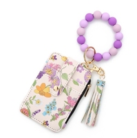 Nouveau Portefeuille Femme Style Européen 2026 en PU avec Perles, Porte-clés, Étui à Cartes Brodé Motif Floral – Idéal pour le Nouvel An et la Rentrée Scolaire