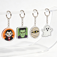 Porte-clés acrylique Halloween Frankenstein, porte-clés monstre mignon, cadeau de fête