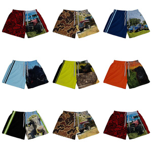 Pantalones Cortos Deportivos Personalizados Australianos con Cierre Lateral, de Poliéster Transpirable, con Bolsillos, para <span class=keywords><strong>Hombre</strong></span>, para <span class=keywords><strong>Rugby</strong></span>, Gimnasio, Playa - Product Image 2
