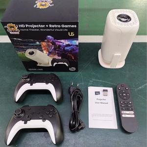 โปรเจคเตอร์อัจฉริยะ U5 Smart HD พร้อมเครื่องเล่นเกมย้อนยุค <span class=keywords><strong>36000</strong></span>+ เกม ระบบ Android 14 ปรับคีย์สโตนอัตโนมัติ พกพาสะดวก รองรับ WiFi ใช้งานกลางแจ้ง ภาพคมชัดระดับ HD สำหรับโฮมเธียเตอร์ CRT - Product Image 2