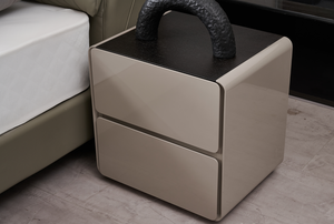 Cloud Button Tufted Leather <b>Bed</b> Midcentury Modern Reclining Extendable Foldable Convertible Platform <b>Frame</b> Home - Product Image 4