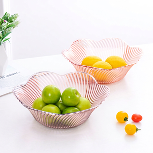 Frutero de Plástico con Diseño de Rayas, Personalizado, Minimalista, para Uso Doméstico, Duradero, para Frutas y Aperitivos, China - Product Image 1
