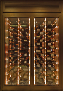 <span class=keywords><strong>Support</strong></span> de cave à vin en <span class=keywords><strong>acier</strong></span> inoxydable pour bar à domicile, rangement, intégré au mur, en verre et en métal - Product Image 6