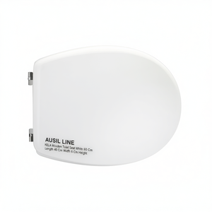 Asiento de Inodoro de Madera AUSIL LINE KELA Blanco, 60 cm de Largo, 40 cm de Ancho, 6 cm de Alto - Product Image 2