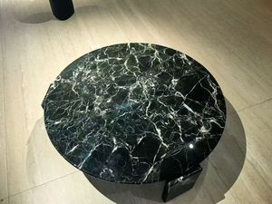 Modern Italian-Style <b>Solid</b> <b>Wood</b> Frame Round Coffee <b>Table</b> Set Tempered Glass <b>Top</b> Storage for Living Room Villa Home Furniture - Product Image 3