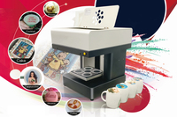 Imprimante alimentaire automatique pour gâteaux, macarons, café, biscuits, machine d'impression jet d'encre, encre alimentaire pour la décoration alimentaire professionnelle