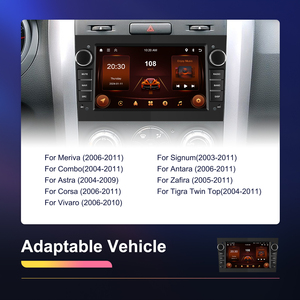 Radio de Auto Android Podofo 2 Din de 7'' con Carplay/Android Auto Inalámbrico para Opel Astra, Antara, Vectra, Corsa con Cámara y Micrófono - Product Image 1