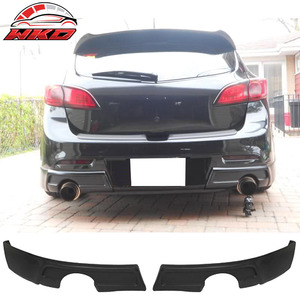 Fits For Mazda 3 4 5dr 09-11 K-Style PU Rear Bumper Lip <b>Splitter</b> Valance Spats Auto Parts Automotive Accessories - Product Image 1