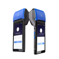 EDOO VS50 58mm Printer Label termal 5.45 inci tampilan NFC BT jaringan 4G nirkabel perangkat Mobile Pos penerimaan Barcode kasir
