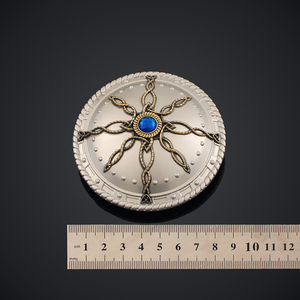 Escudo de Metal de Aleación de Zinc de <span class=keywords><strong>Diablo</strong></span> II, 9 cm, Juguete Coleccionable, Adorno Decorativo - Product Image 2