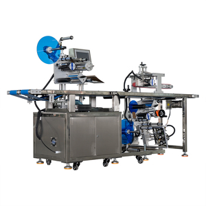 Ligne de machine d'étiquetage automatique à grande vitesse pour bouteilles carrées de produits alimentaires et de boissons, convoyeur continu, étiquette thermique adhésive - Product Image 2