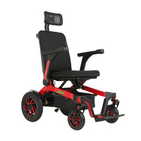 Fauteuil roulant électrique à assistance électrique à 4 roues pliable manuel en aluminium léger intelligent dernier cri Garantie de 3 ans 10ah/20ah
