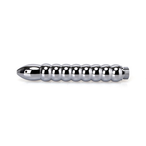 9 Ball <span class=keywords><strong>Anal</strong></span> Vagina Cleaner Liga De Alumínio Chuveiro Enema Bicos Dildo Oco com Grânulos De Alumínio Metal Butt Plug Brinquedos Sexuais - Product Image 5