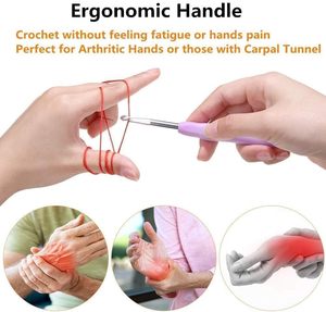 เข็มโครเชต์ยี่ห้อ Yarniss รุ่น LQ260945 ชุดขนาด 14 ไซส์ แบบ Ergonomic ขนาด 2 มม.(B)-10(N) - Product Image 3