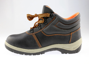 Chaussures de sécurité électriques pour hommes, souliers de sécurité avec bout en acier amovible, en cuir gaufré, Anti-smash, bout en acier - Product Image 4