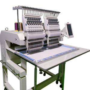 Machine à coudre et à broder industrielle informatisée Gensen avec fonction de positionnement laser, 2 têtes, 15 aiguilles, prix - Product Image 1