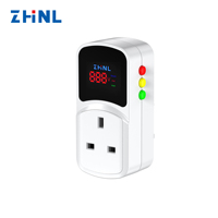 Protecteur de tension standard britannique à 3 broches avec écran numérique LED pour la protection des téléviseurs et des réfrigérateurs domestiques