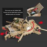 KAZI KY10000 2 in1 Militaire M1A2 Réservoir Tactique Suivi Hummer Voiture Blocs de Construction avec 6 Soldat Figure Briques Jouets Cadeaux