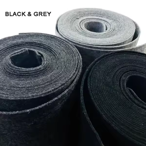 Bán buôn 100% <span class=keywords><strong>polyester</strong></span> kim đấm không dệt cảm thấy vải OEM/ODM xe bọc vật liệu đa màu sắc CuộN chăn màu đen - Product Image 6