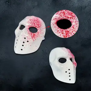 Maschera di Halloween spaventosa per adulti bambino festa di Halloween macchia di sangue di carnevale in maschera Cosplay festa maschere realistiche