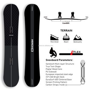 XCMAN Meilleur débutant Adultes Camber True Twin Quantum Fissure <span class=keywords><strong>Snowboard</strong></span> pour tout terrain avec construction durable 2025 - Product Image 2
