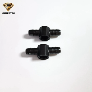 Conector en T de tres vías con rosca hembra 1/8NPTX 1/4 X 1/4, accesorio de bombeo de 6 mm de diámetro interior para tubería hexagonal de plástico PP para aceite, agua y aire. - Product Image 3