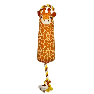 Giocattolo interattivo durevole dell'animale domestico del giocattolo del cane della giraffa del panno di Oxford della fabbrica di alta qualità
