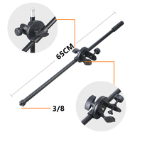 Bras de support de Microphone réglable et rotatif à 360 degrés, avec accessoire