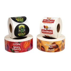 Rouleau d'autocollants personnalisés écologiques en papier artistique pour la marquage et l'identification des compartiments de vaisselle des cantines scolaires et la triage des aliments en restauration. - Product Image 4