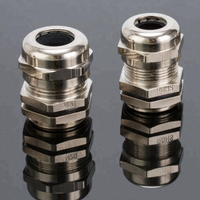 IP68 Wasserdichte Nickel Überzogene Messing Elektrische M20 Kabelverschraubung