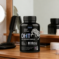 Capsules de vitamines pour la croissance des cheveux à la biotine et au palmier nain, bloqueur de DHT pour adultes
