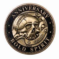 Pièce de monnaie de défi personnalisée en alliage de zinc poli, moulée sous pression, avec relief 3D et émail souple, impression UV, pour cadeaux promotionnels d'entreprise