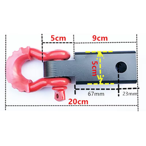 Récepteur de manille d'arc d'attelage de voiture en acier avec connecteur de tracteur Véhicule tout-terrain d'<span class=keywords><strong>occasion</strong></span> Bateau à moteur comprend des pièces de fiche de remorque - Product Image 2