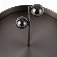 Ensemble de plateaux à bijoux tendance en acier inoxydable, support double sphère pour bagues et boucles d'oreilles, organisateur pour salle de bain, coiffeuse et décoration de table de chambre