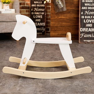 Caballito Mecedor de Madera para Niños, Estilo Europeo, Juguetes Mecedoros para Niños - Product Image 3