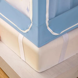 <span class=keywords><strong>Moustiquaire</strong></span> en forme de <span class=keywords><strong>maison</strong></span> à trois portes en polyester occultant à imprimé fusée d'astronaute pour enfants, lits simples/doubles - Product Image 6