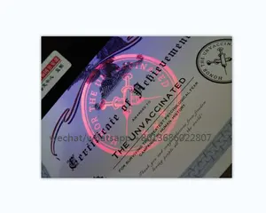 security paper positioning hot stamping hologram printing A4 certificate with UV logo