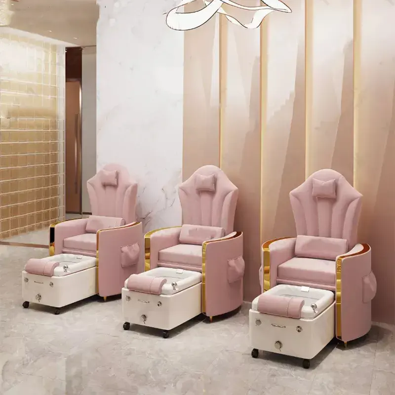 Luxury Nails Equipment pedicure chair with Manipulator electric massage function Foot Spa Manicure pedicure chair