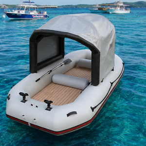 Bateau de pêche gonflable en PVC personnalisé avec auvent amovible, bateau pneumatique pliable, kayak de pêche, usage extérieur, capacité 100-500 kg <5 - Product Image 3